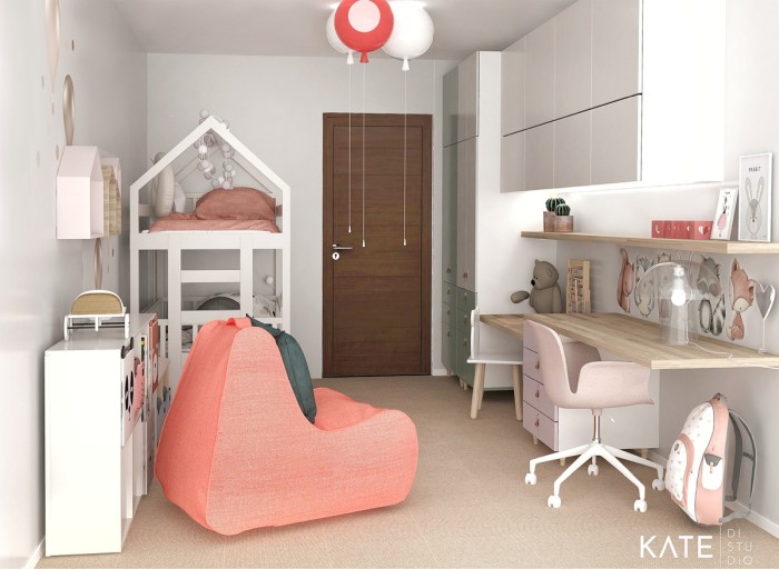 Návrh detskej izby z nábytku IKEA