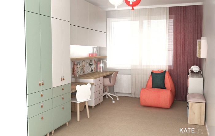 Návrh detskej izby z nábytku IKEA